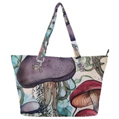 Shroom Magic Mushroom Charm Full Print Shoulder Bag by GardenOfOphir
