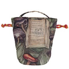 Magic Mushroom Conjure Charm Drawstring Bucket Bag by GardenOfOphir
