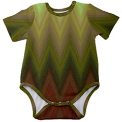 Zig Zag Chevron Classic Pattern Baby Short Sleeve Bodysuit by Celenk