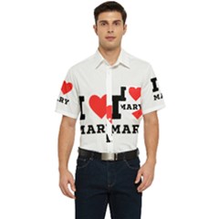 I Love Mary Men s Short Sleeve Pocket Shirt  by ilovewhateva