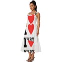 I love mary Square Neckline Tiered Midi Dress View2