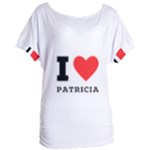 I love patricia Women s Oversized Tee
