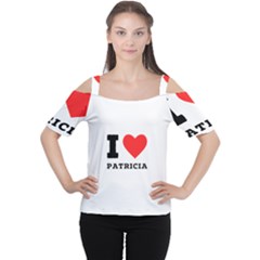 I Love Patricia Cutout Shoulder Tee