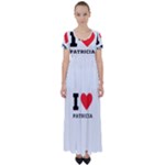 I love patricia High Waist Short Sleeve Maxi Dress