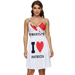 I Love Patricia V-neck Pocket Summer Dress 