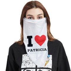 I Love Patricia Face Covering Bandana (triangle)
