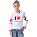 I love patricia Kids  Long Sleeve Tee with Frill 