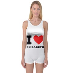 I Love Elizabeth  One Piece Boyleg Swimsuit by ilovewhateva