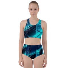 Background Patterns Geometric Glass Mirrors Racer Back Bikini Set by Ravend
