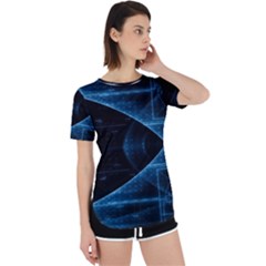 Technology Digital Business Polygon Geometric Perpetual Short Sleeve T-shirt by Ravend