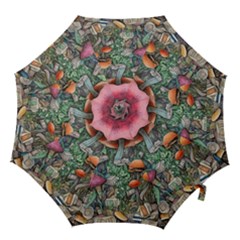 Mushroom Mojo For All Your Magic Spells Hook Handle Umbrellas (small) by GardenOfOphir