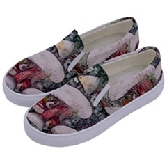 Magician s Toadstool Kids  Canvas Slip Ons by GardenOfOphir