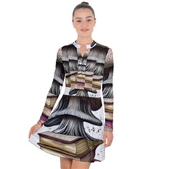 Conjurer s Toadstool Long Sleeve Panel Dress by GardenOfOphir