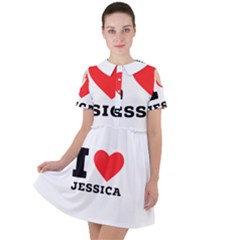 I Love Jessica Short Sleeve Shoulder Cut Out Dress 
