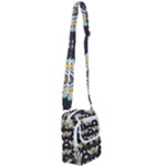 Art Pattern Design Floral Wallpaper Background Shoulder Strap Belt Bag