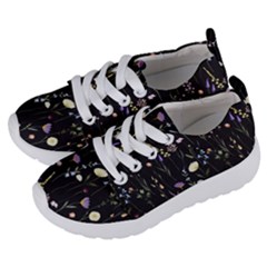 Flowers Floral Pattern Floral Print Background Kids  Lightweight Sports Shoes