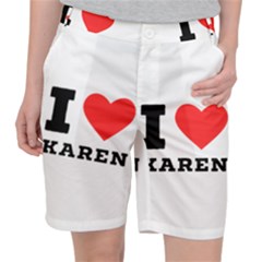 I Love Karen Pocket Shorts