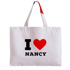 I Love Nancy Zipper Mini Tote Bag