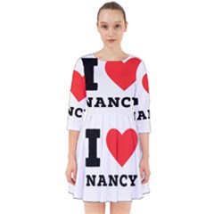 I Love Nancy Smock Dress by ilovewhateva