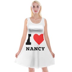 I Love Nancy Reversible Velvet Sleeveless Dress by ilovewhateva