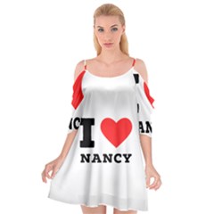 I Love Nancy Cutout Spaghetti Strap Chiffon Dress by ilovewhateva