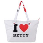 I love betty Full Print Shoulder Bag