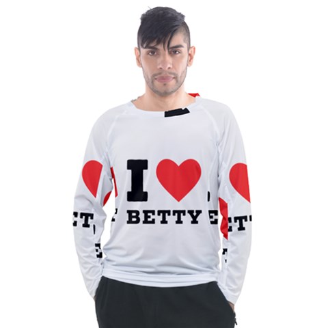 I Love Betty Men s Long Sleeve Raglan Tee by ilovewhateva