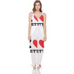 I Love Betty Sleeveless Tie Ankle Chiffon Jumpsuit by ilovewhateva