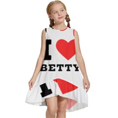 I Love Betty Kids  Frill Swing Dress by ilovewhateva