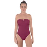 Rhubarb Red	 - 	Tie Back One Piece Swimsuit