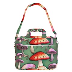 Glamour Mushroom For Enchantment And Bewitchment Macbook Pro 13  Shoulder Laptop Bag  by GardenOfOphir