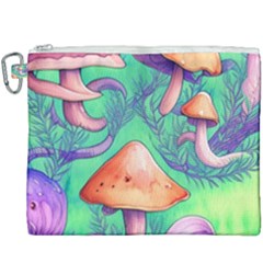 Natural Mushroom Illustration Design Canvas Cosmetic Bag (xxxl)