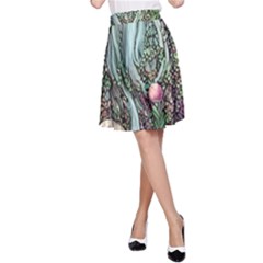 Craft Mushroom A-line Skirt by GardenOfOphir