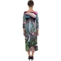 Craft Mushroom Quarter Sleeve Midi Bodycon Dress View2