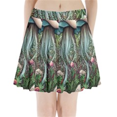 Craft Mushroom Pleated Mini Skirt by GardenOfOphir