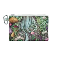 Craft Mushroom Canvas Cosmetic Bag (medium) by GardenOfOphir