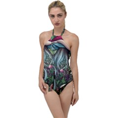 Craft Mushroom Go With The Flow One Piece Swimsuit by GardenOfOphir