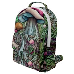 Craft Mushroom Flap Pocket Backpack (small) by GardenOfOphir