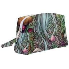 Craft Mushroom Wristlet Pouch Bag (large) by GardenOfOphir