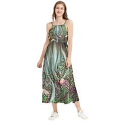 Craft Mushroom Boho Sleeveless Summer Dress by GardenOfOphir