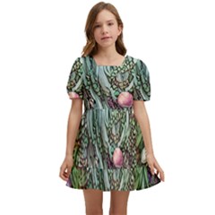 Craft Mushroom Kids  Short Sleeve Dolly Dress by GardenOfOphir