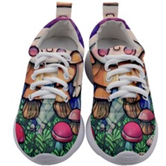 Foraging Natural Fairy Mushroom Craft Kids Athletic Shoes by GardenOfOphir