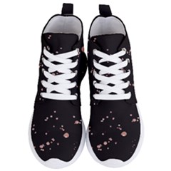 Abstract Rose Gold Glitter Background Women s Lightweight High Top Sneakers