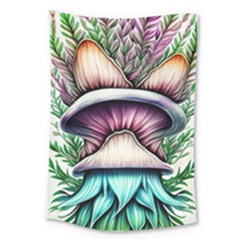 Witchy Forresty Goblincore Fairytale Mushroom Large Tapestry by GardenOfOphir
