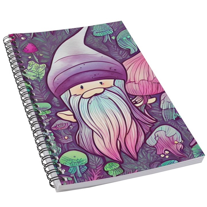 Fairy Mushrooms 5.5  x 8.5  Notebook
