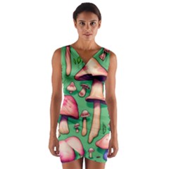 Forest Fairy Core Wrap Front Bodycon Dress by GardenOfOphir