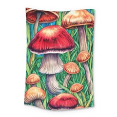 Woodsy Foraging Garden Small Tapestry by GardenOfOphir