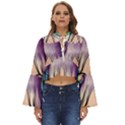 Mushroom Hunting In The Forest Boho Long Bell Sleeve Top View1