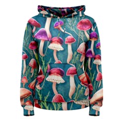 Forest Mushroom Women s Pullover Hoodie by GardenOfOphir
