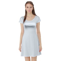 Clear Water Blue	 - 	short Sleeve Skater Dress by ColorfulDresses